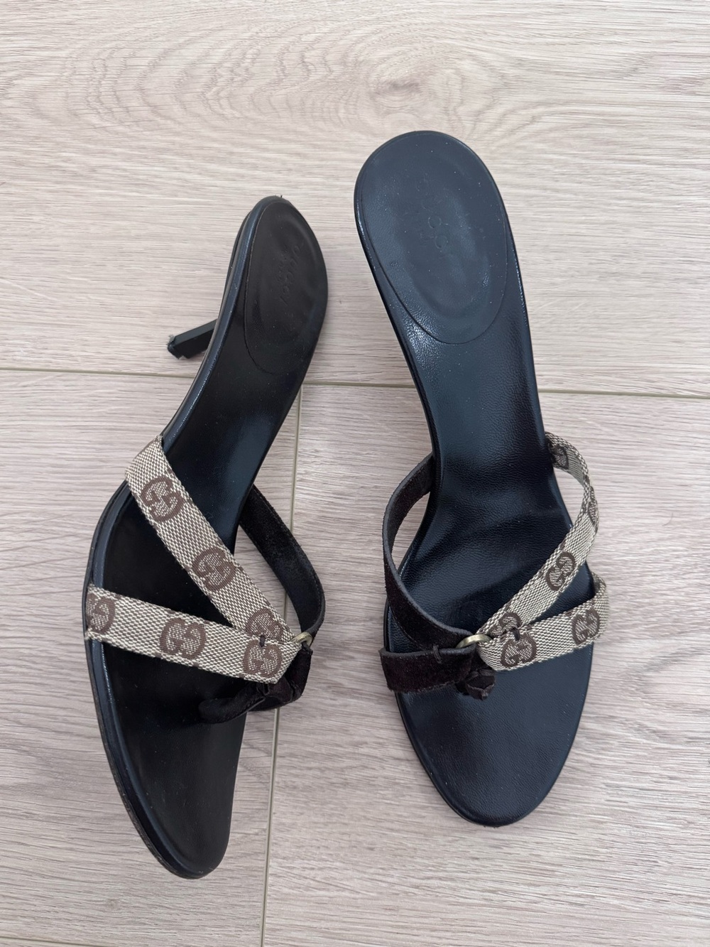 Vintage Gucci By Tom Ford Kitten Heel Thong